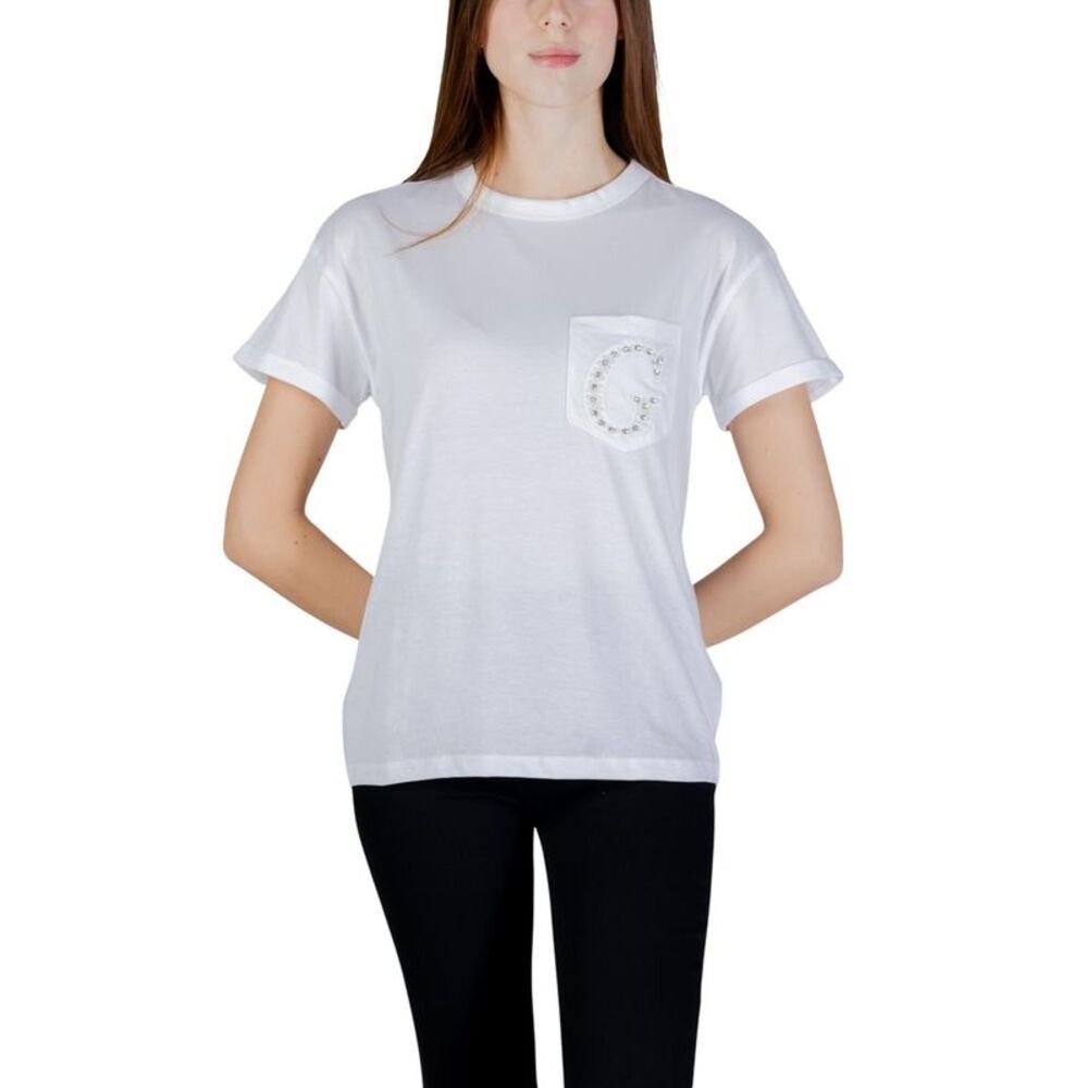 Guess White Cotton Women's T-Shirt